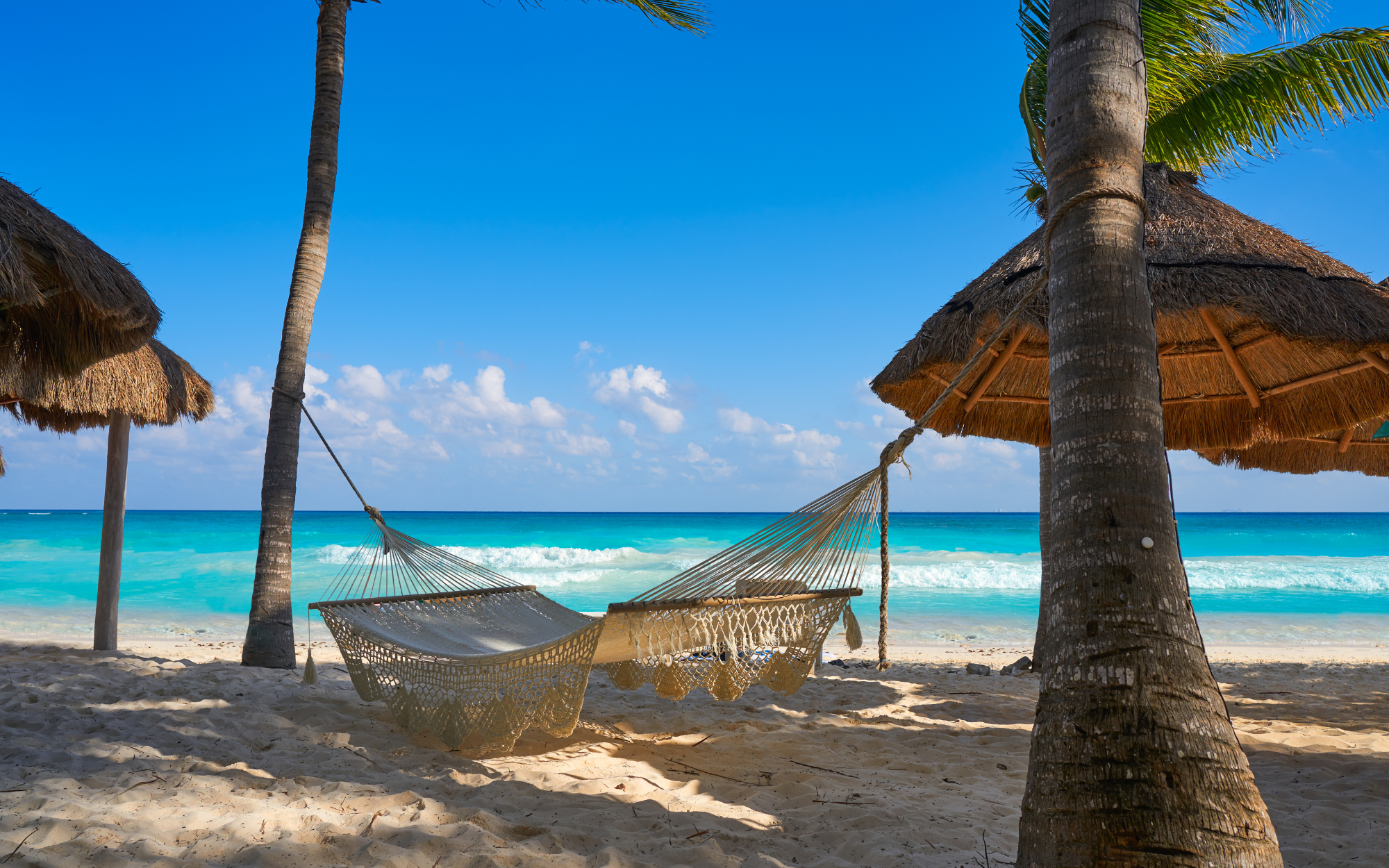 Hammock over looking the beach in Mexico