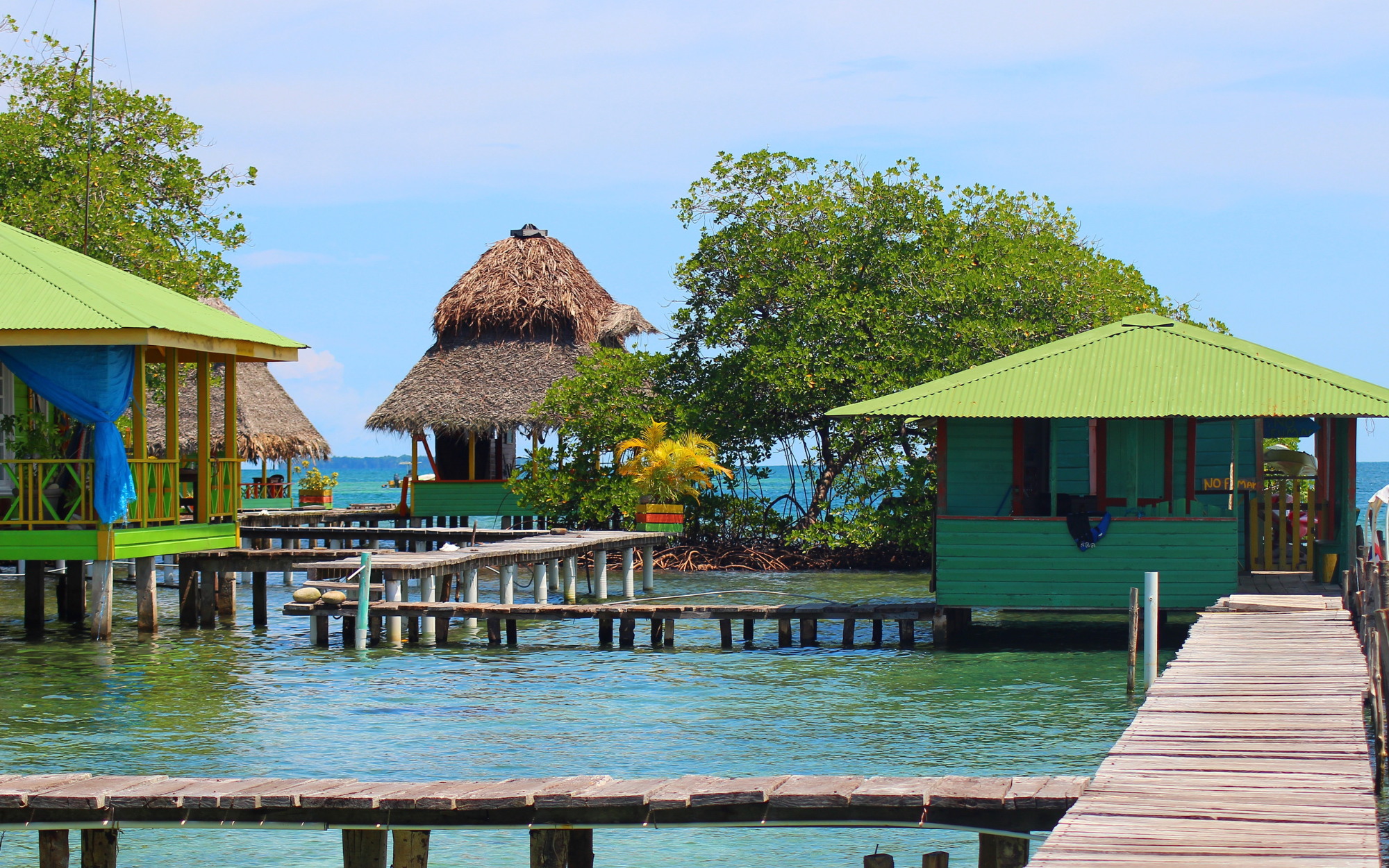 Panama's Bocas del Toro overwater bungalows