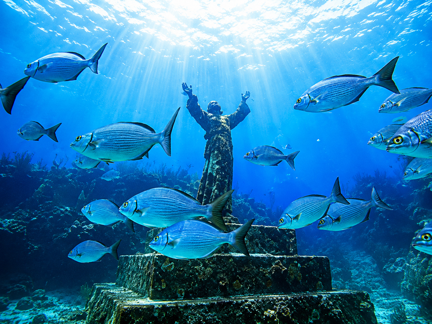 Jesus of the Abyss in Key Largo Florida