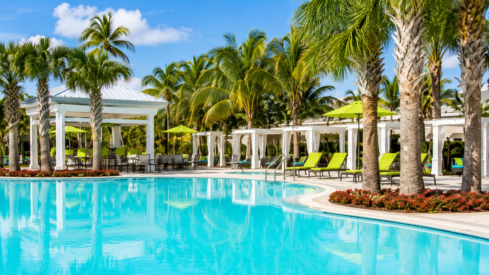 Hotel pool in Key West