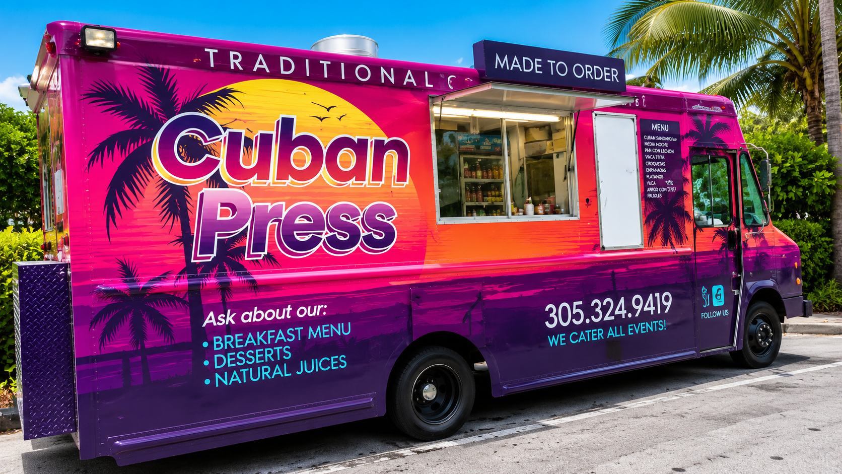 Cuban Press Food Truck in Miami