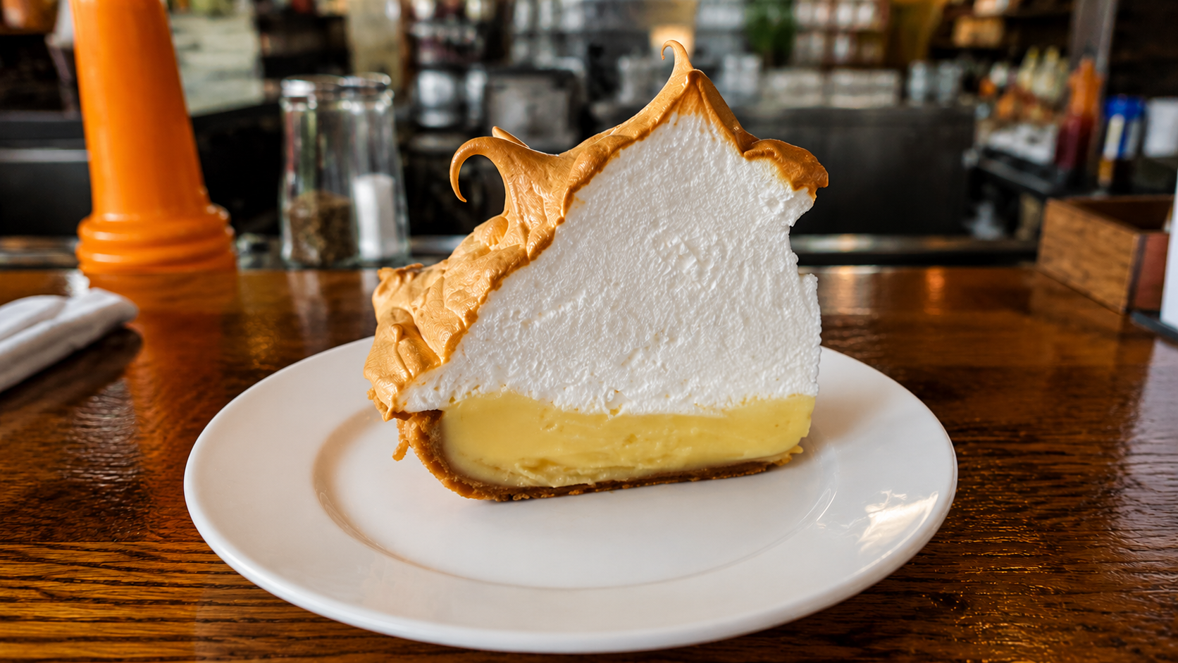 Blue Heaven puts its twist on it with its unique Key Lime Pie with meringue.