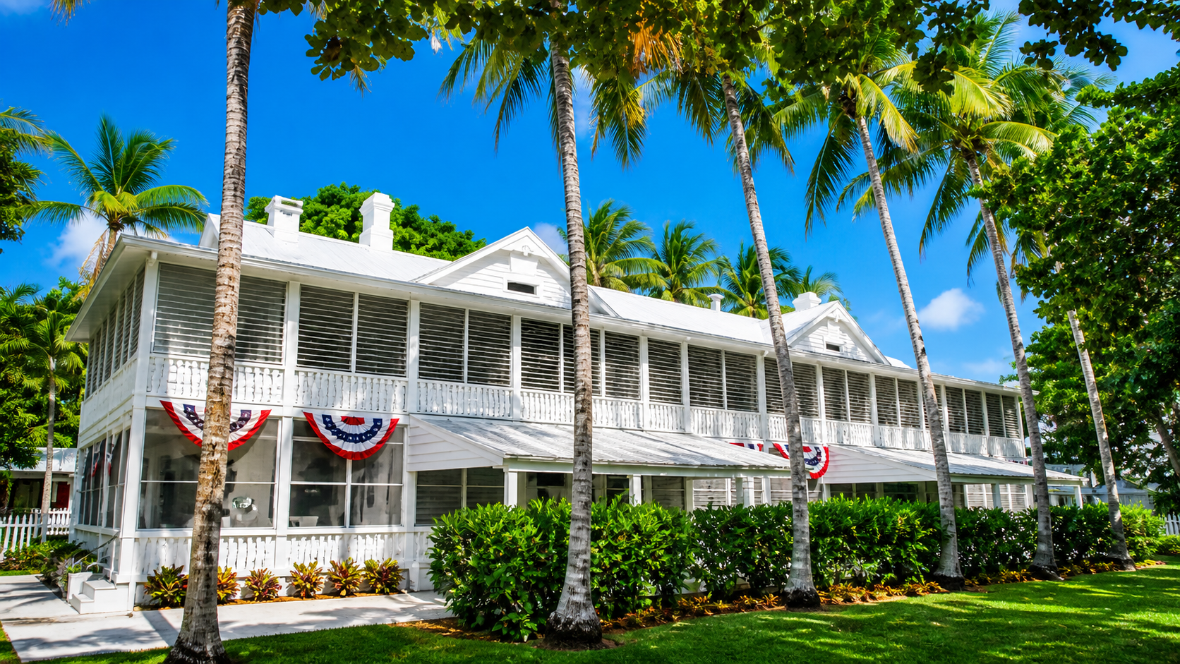mini white house built for his stays in Key West.