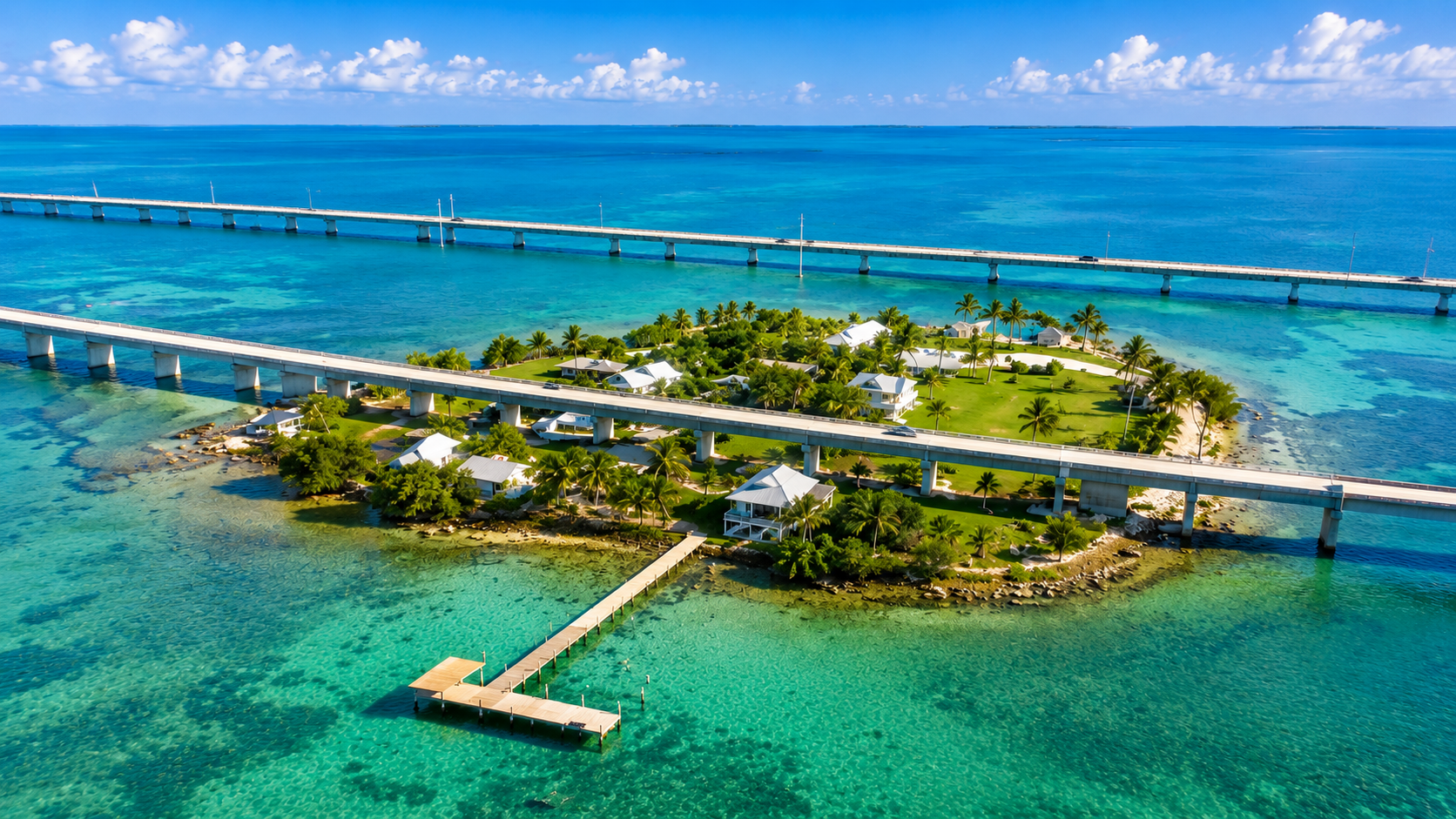 Pigeon Key on the 7 Mile bridge in the Florida Keys