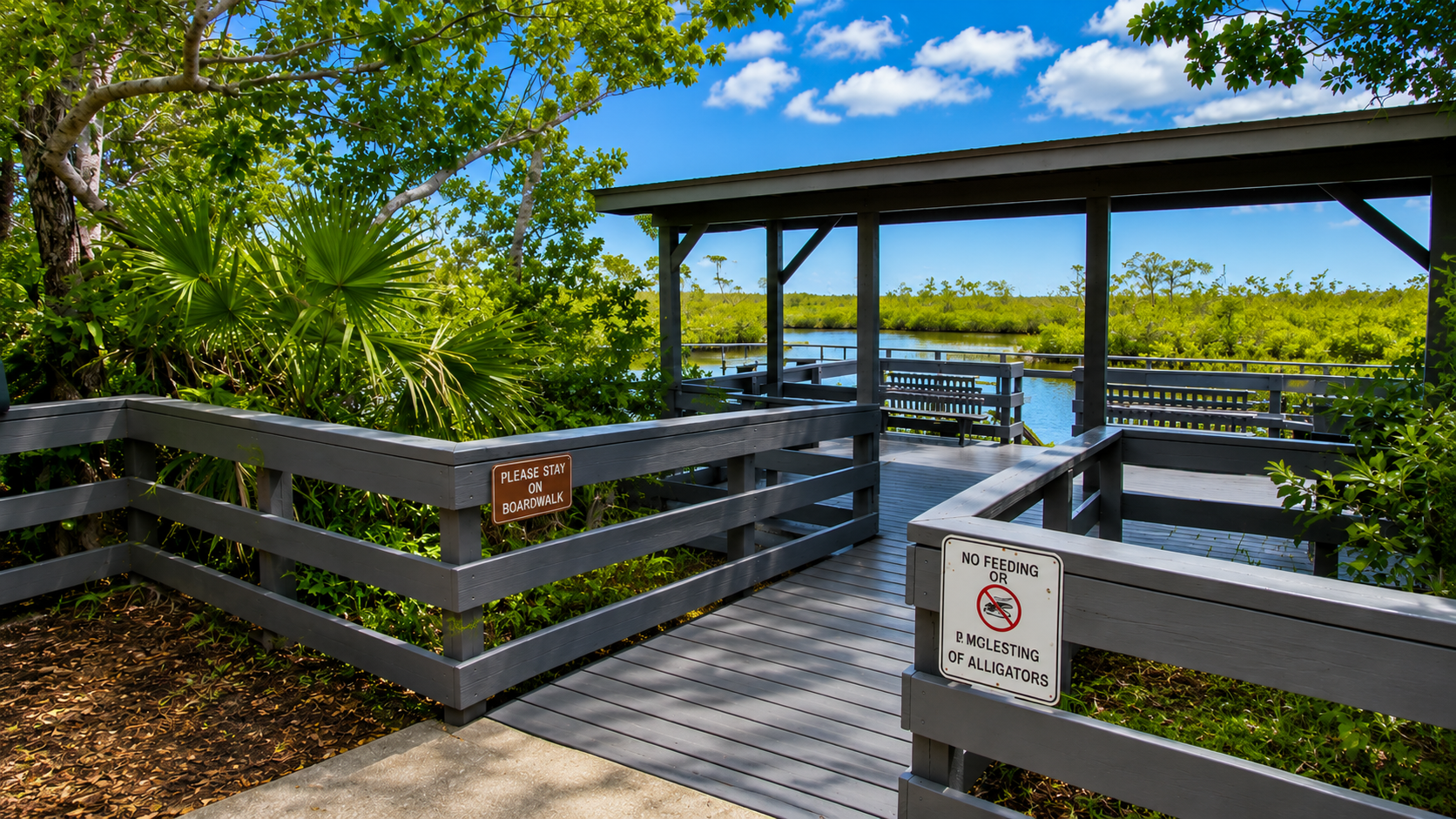 The Blue Hole Bird Lookout in Big Pine Key