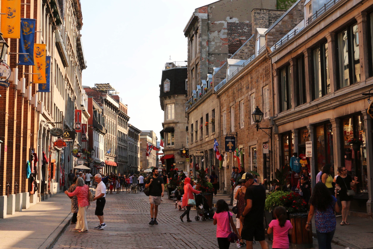 Montreal, Quebec in old town