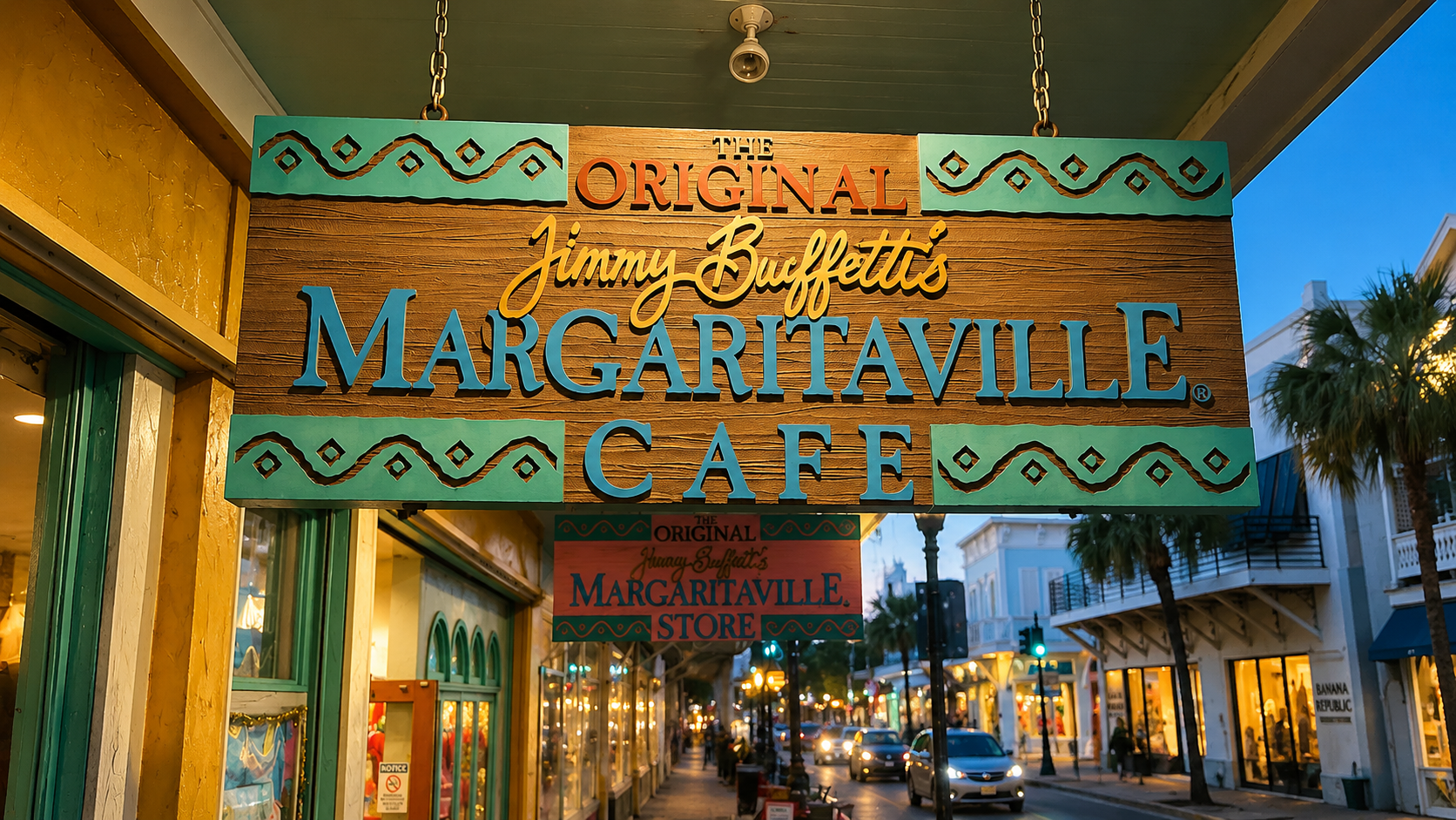 The Original Jimmy Buffett's Margaritaville off Duval Street in Key West
