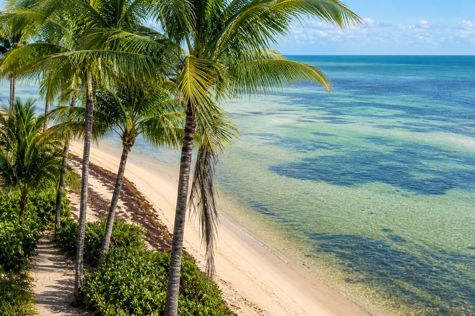 Rest beach in key west