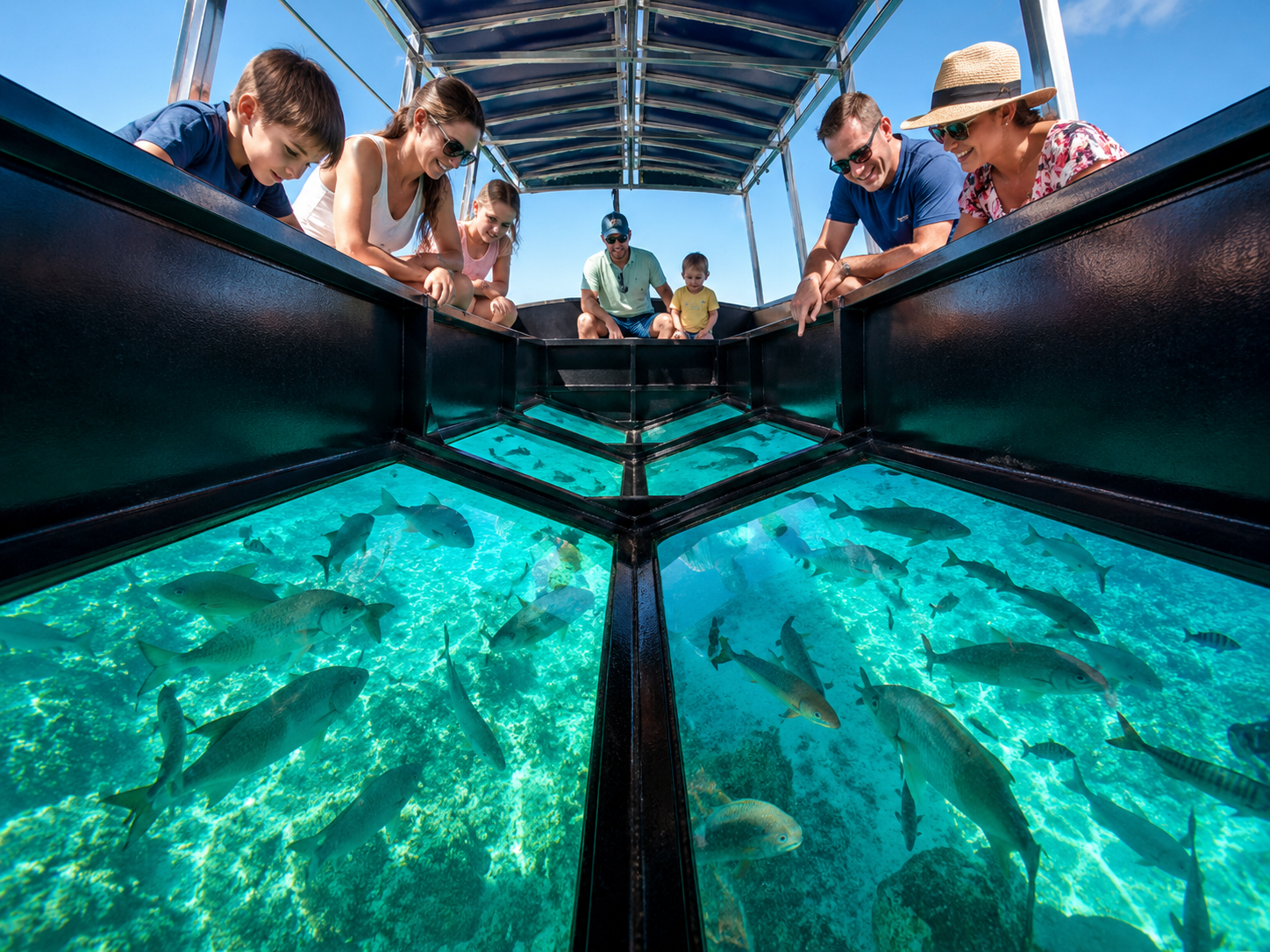 Glass bottom boat tours in key west