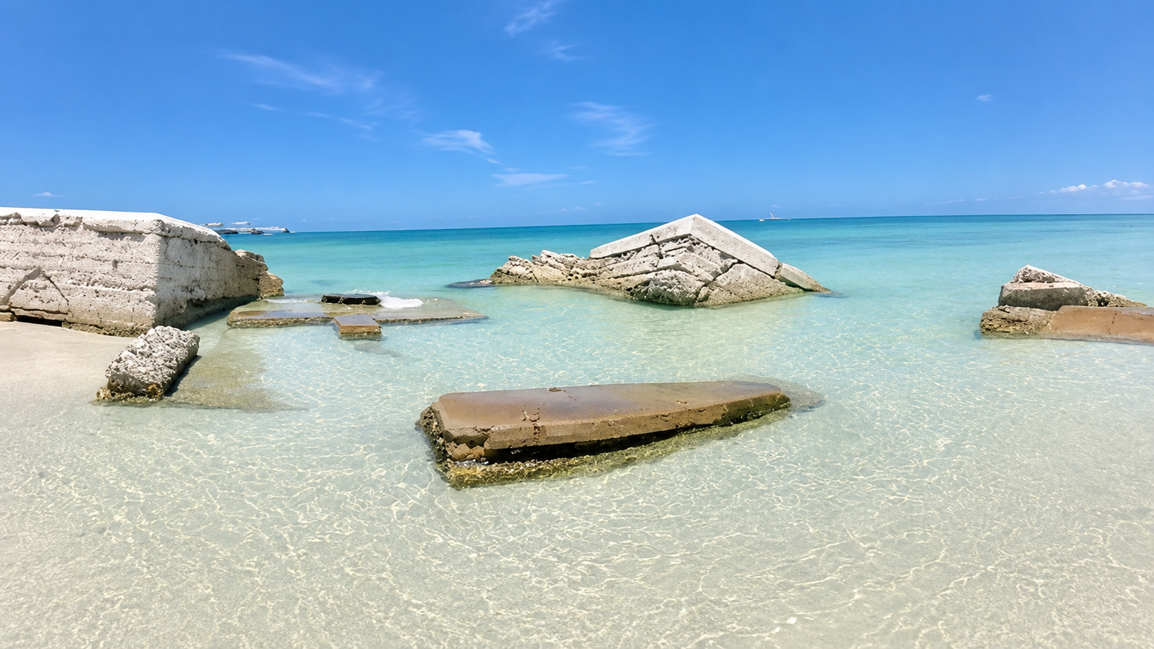 Fort Desoto hiking trails by the water