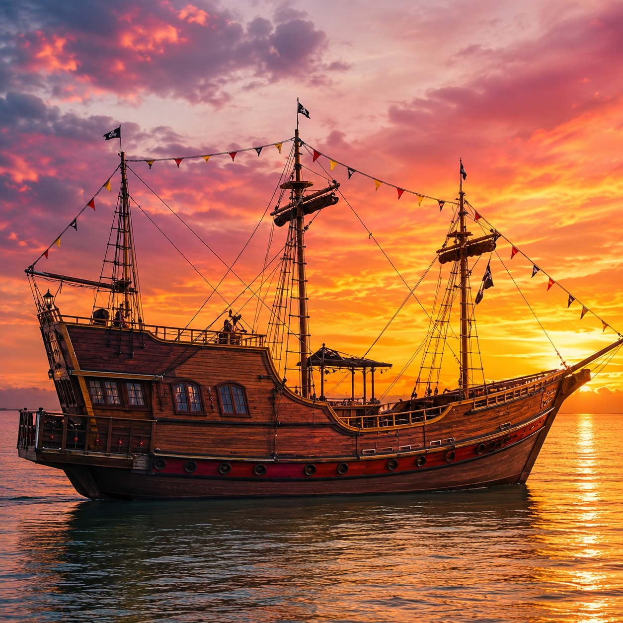 Pirate show in St Pete Beach