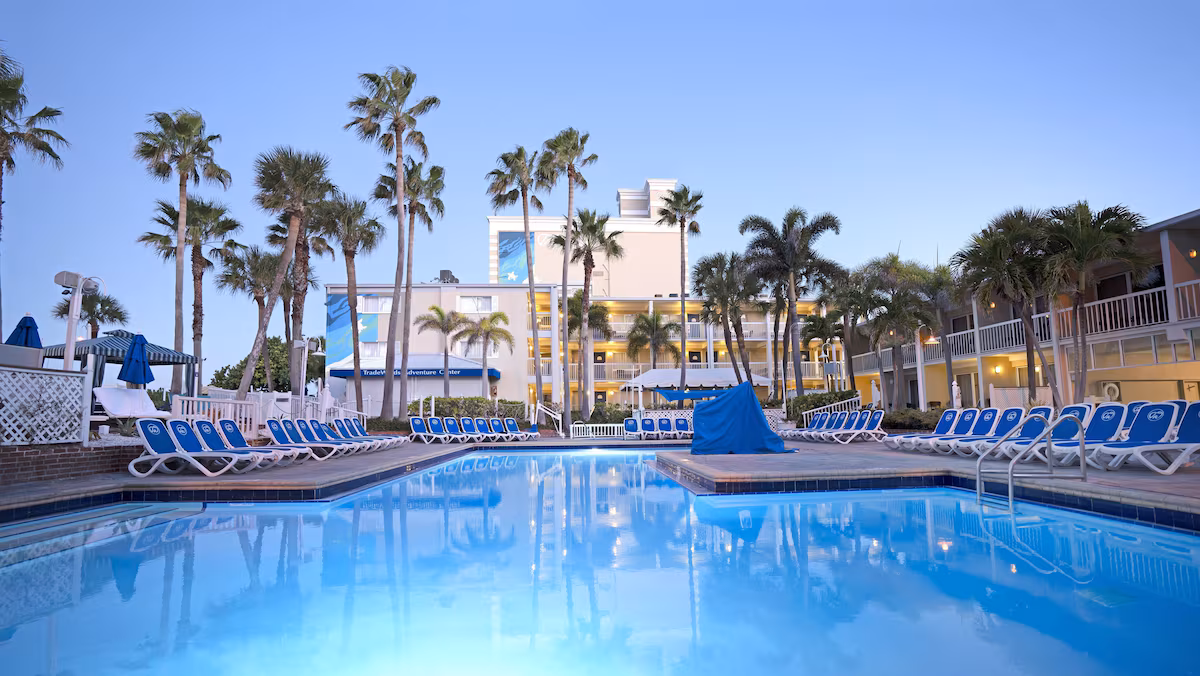 Tradewinds pool in st pete beach