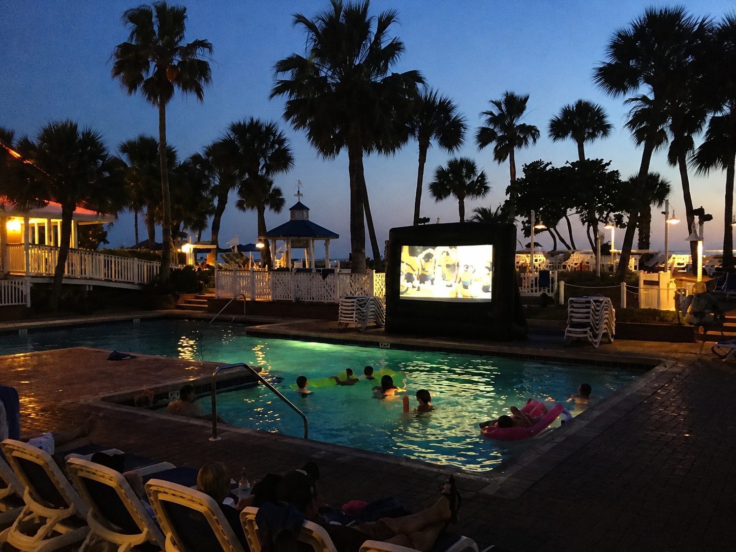 Watching a pool at the pool
