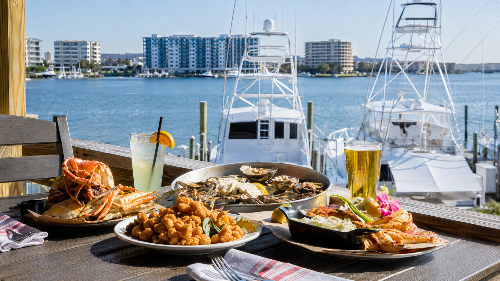 Water front dinning in Gulf Shores