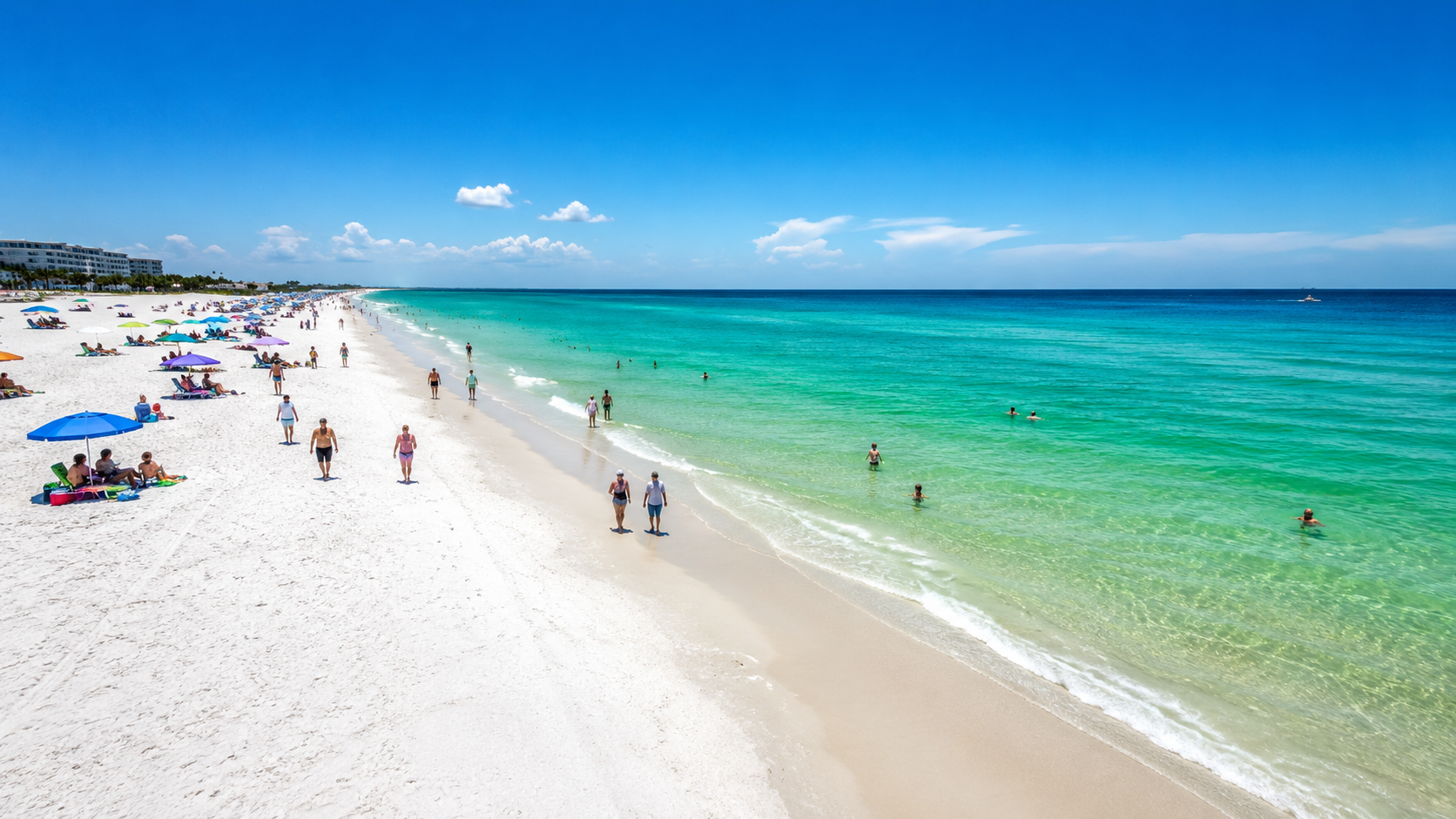 Gulf Shore's beach and coast line