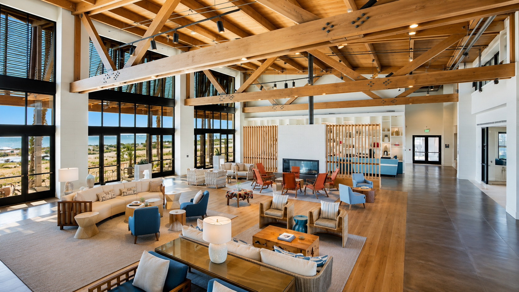 Lobby at The Lodge at Gulf State Park