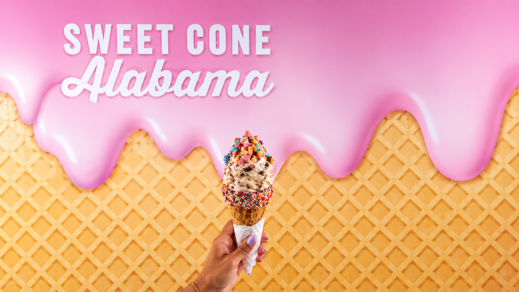 Sweet cone Alabama ice cream shop