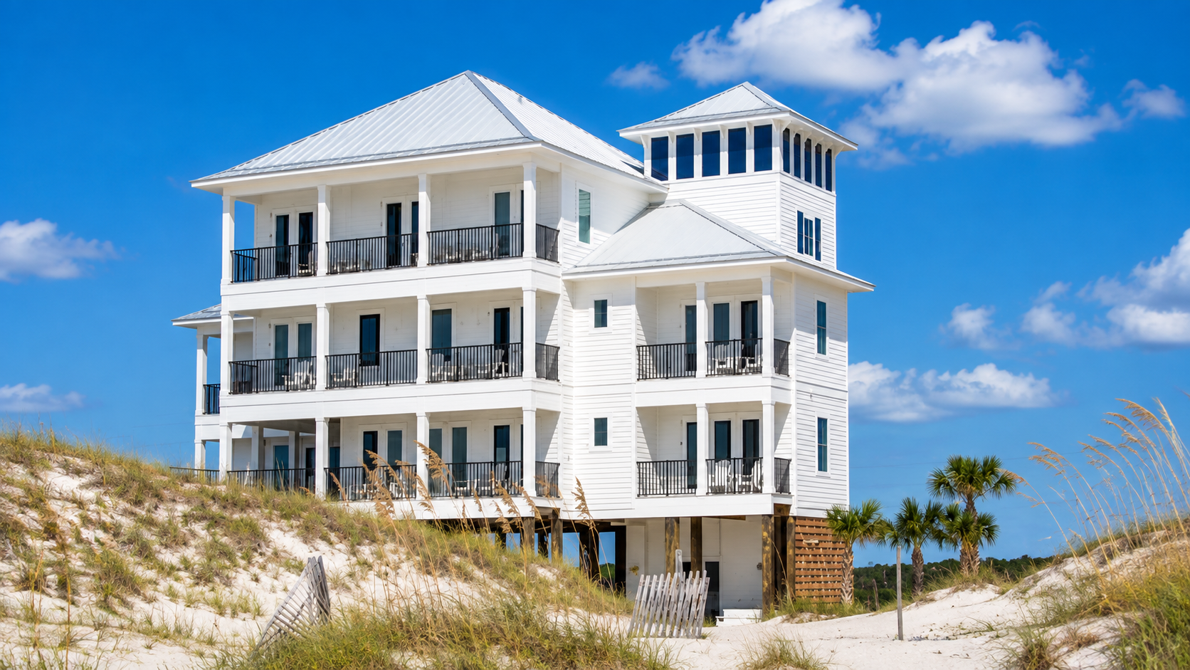 3 Story vacation rental home on the beach