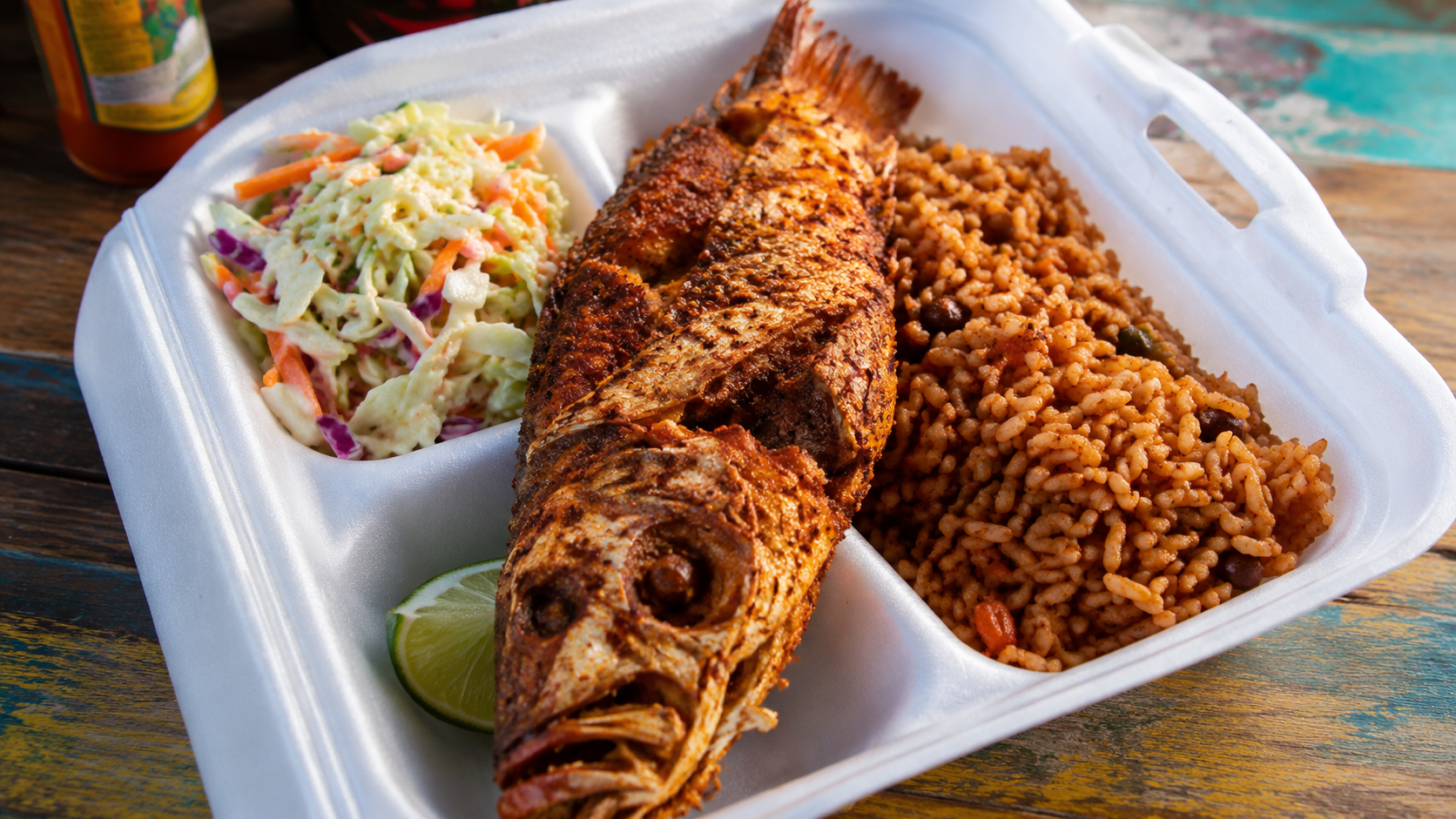 Fish platter dish at Anchor Bay Fish Fry