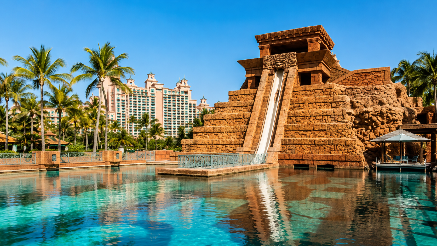 Water slide at Aquaventure Water Park at Atlantis