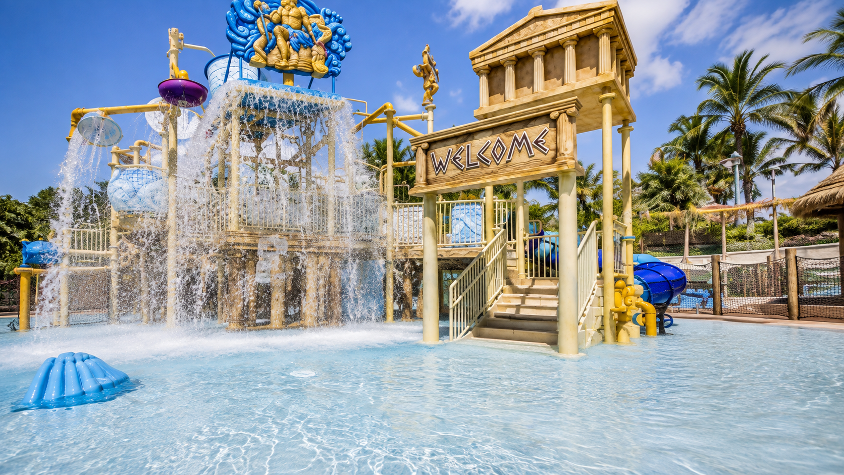Splash zone at Atlantis water park