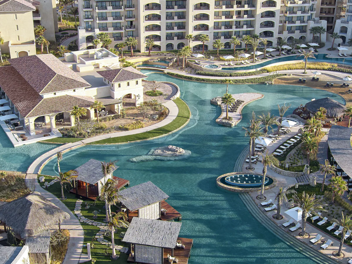 Drone view of the pool