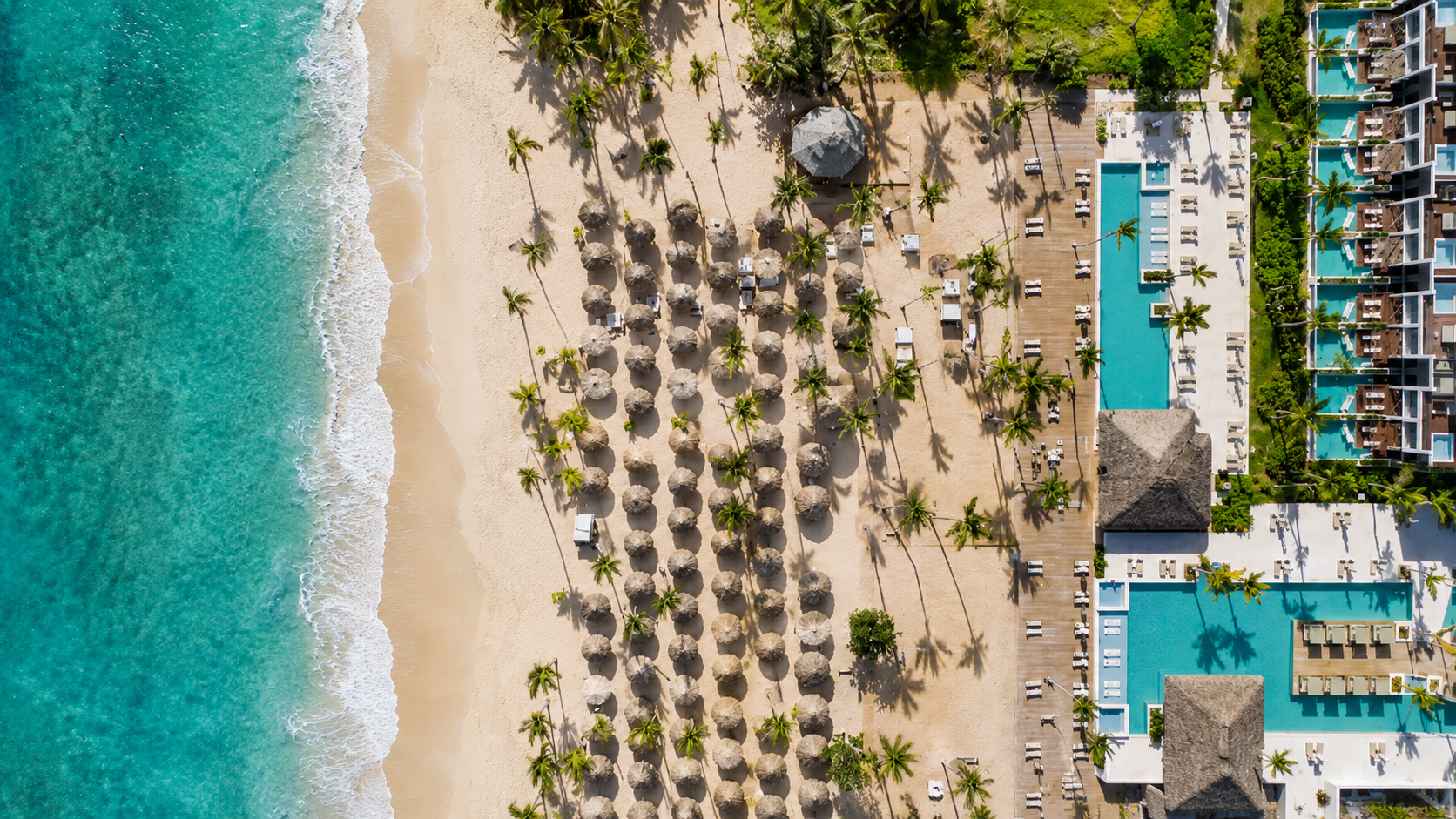 Aerial view of the resort