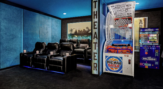 Theater and game room