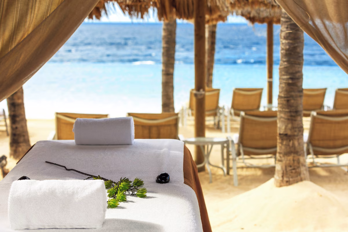 Spa treatments on the beach