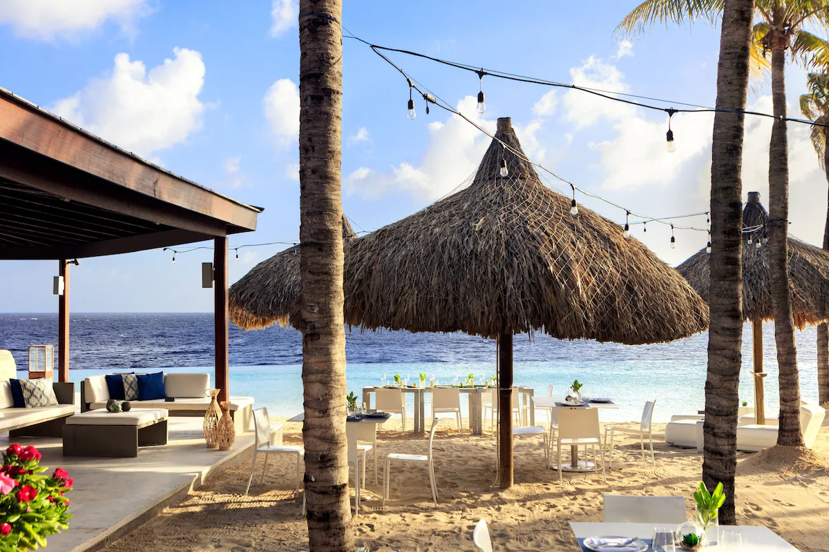 Lagoon side cabana