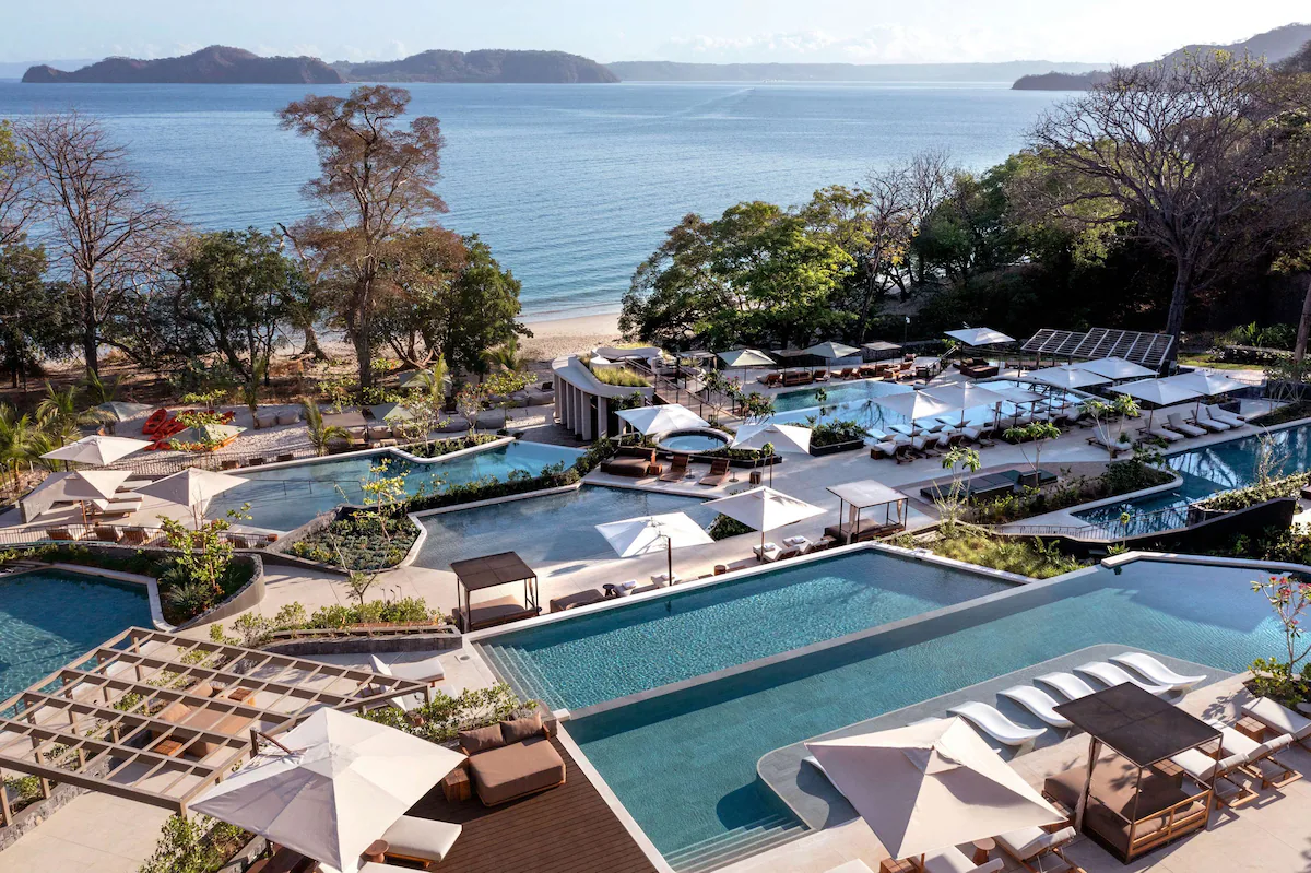 10 different pools with cabanas to choose form