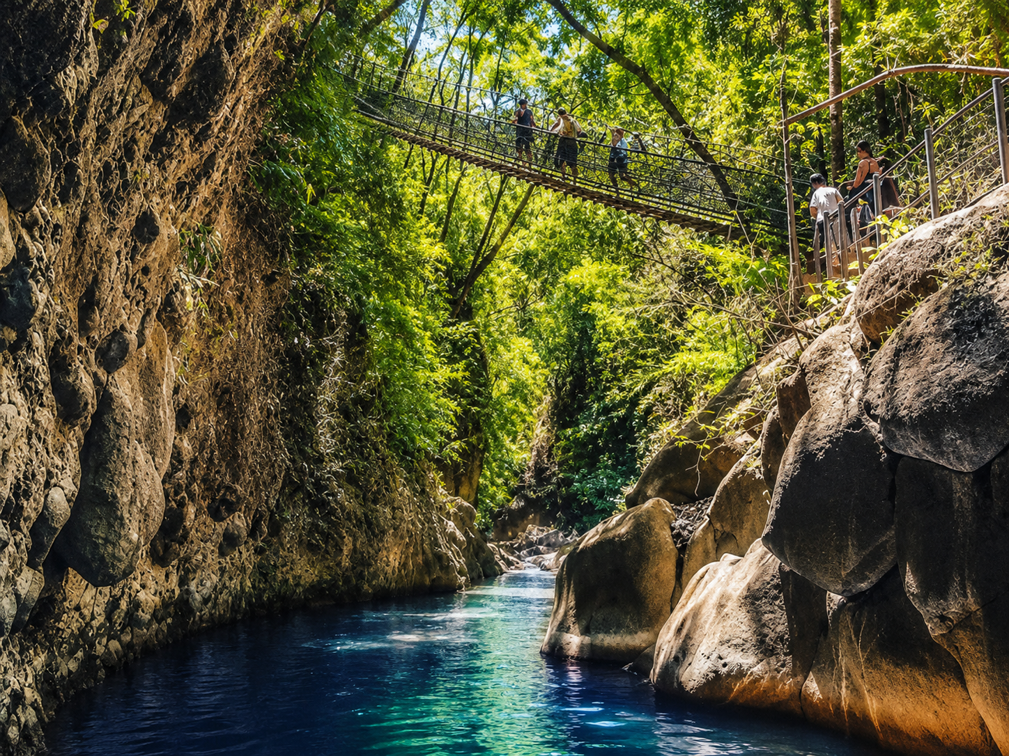 Rincón de la Vieja National Park bridge crossing