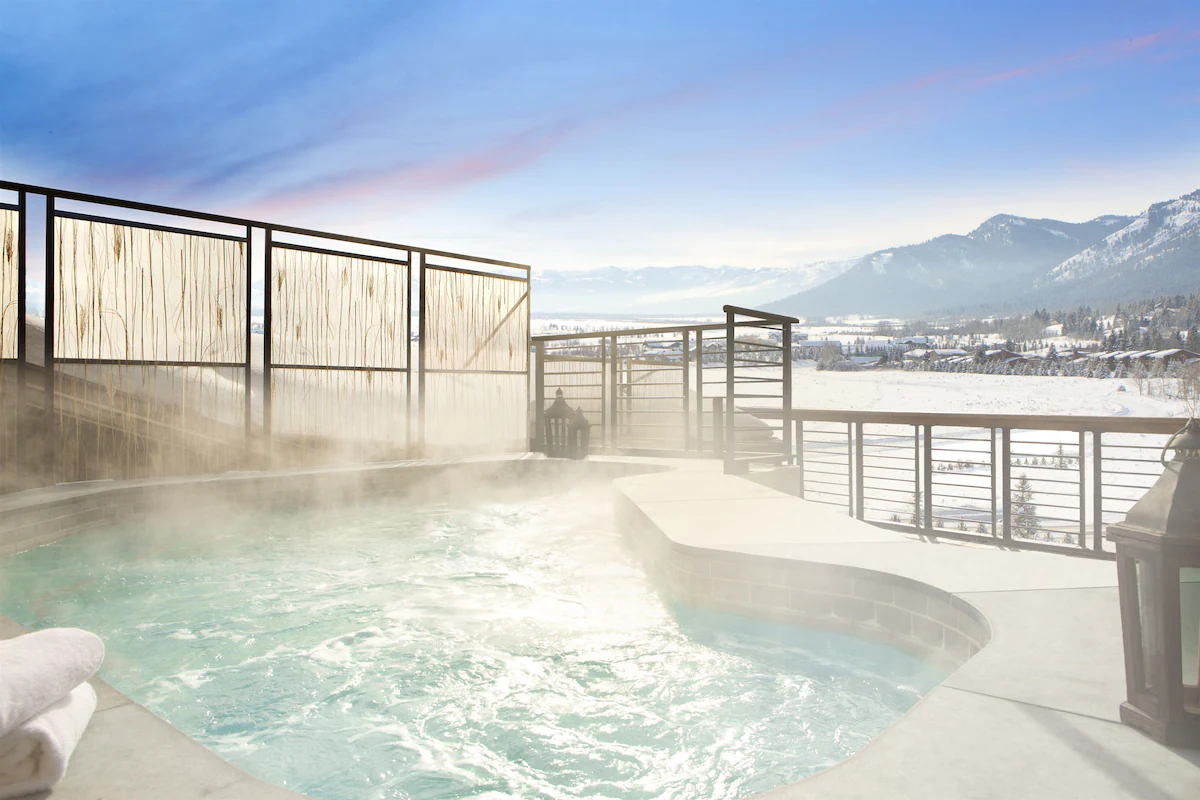 Hot tub with epic views