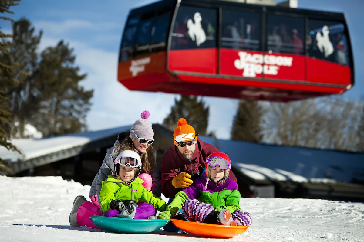 Family fun in the snow