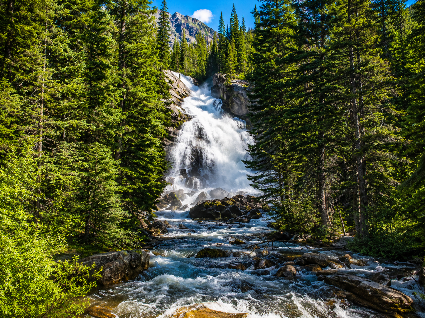 Jenny lake hike reveals hidden waterfalls