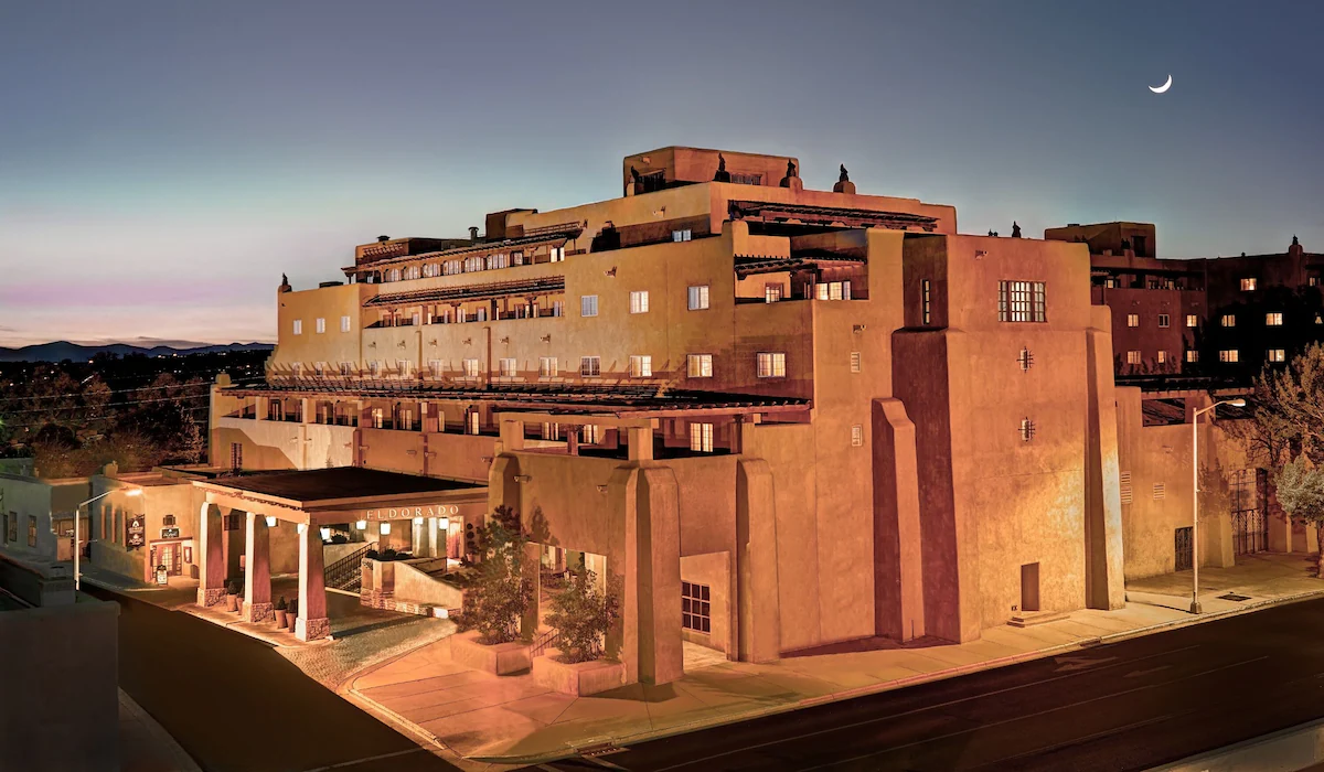 Hotel at dusk