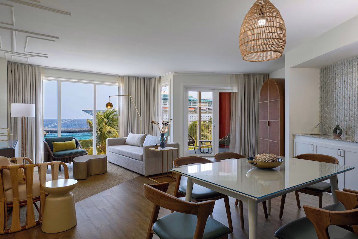 Oceanfront suite with balcony