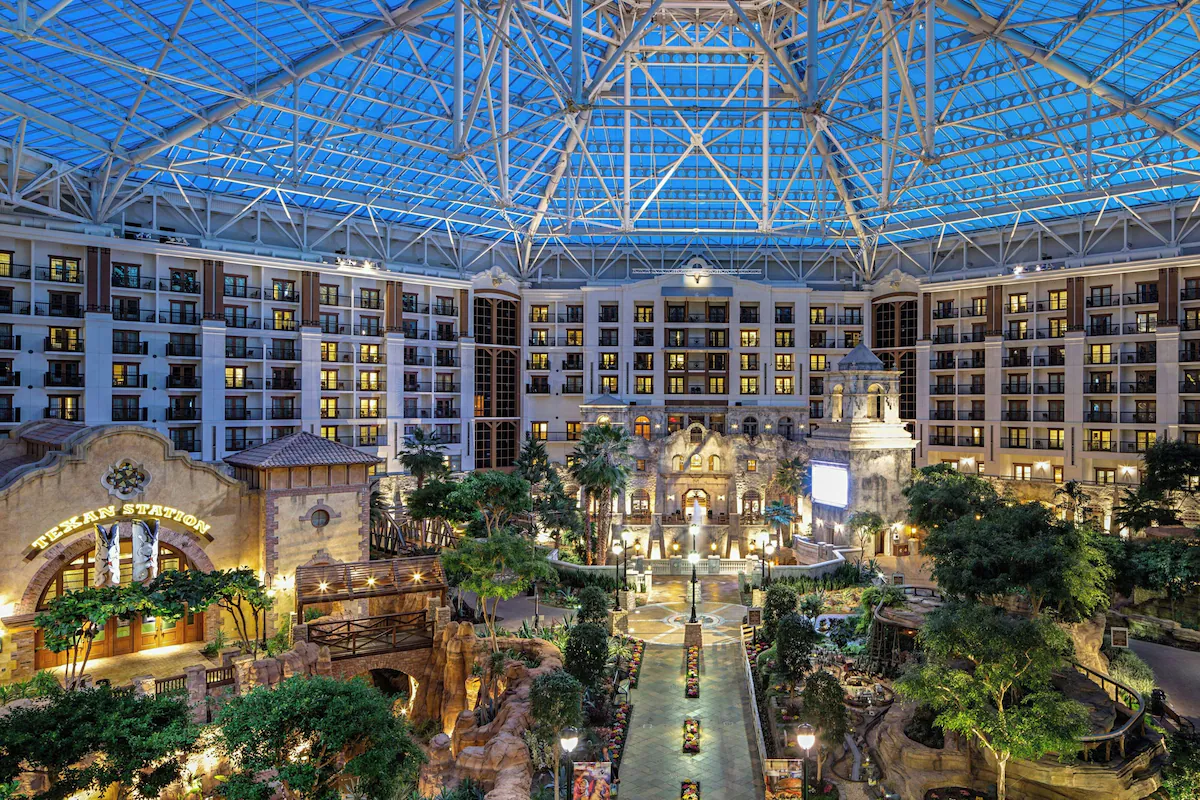 Atrium at night
