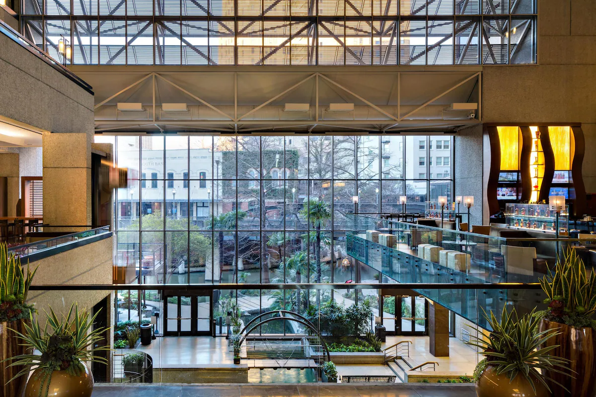 Hotel is right on the riverwalk, just step outside