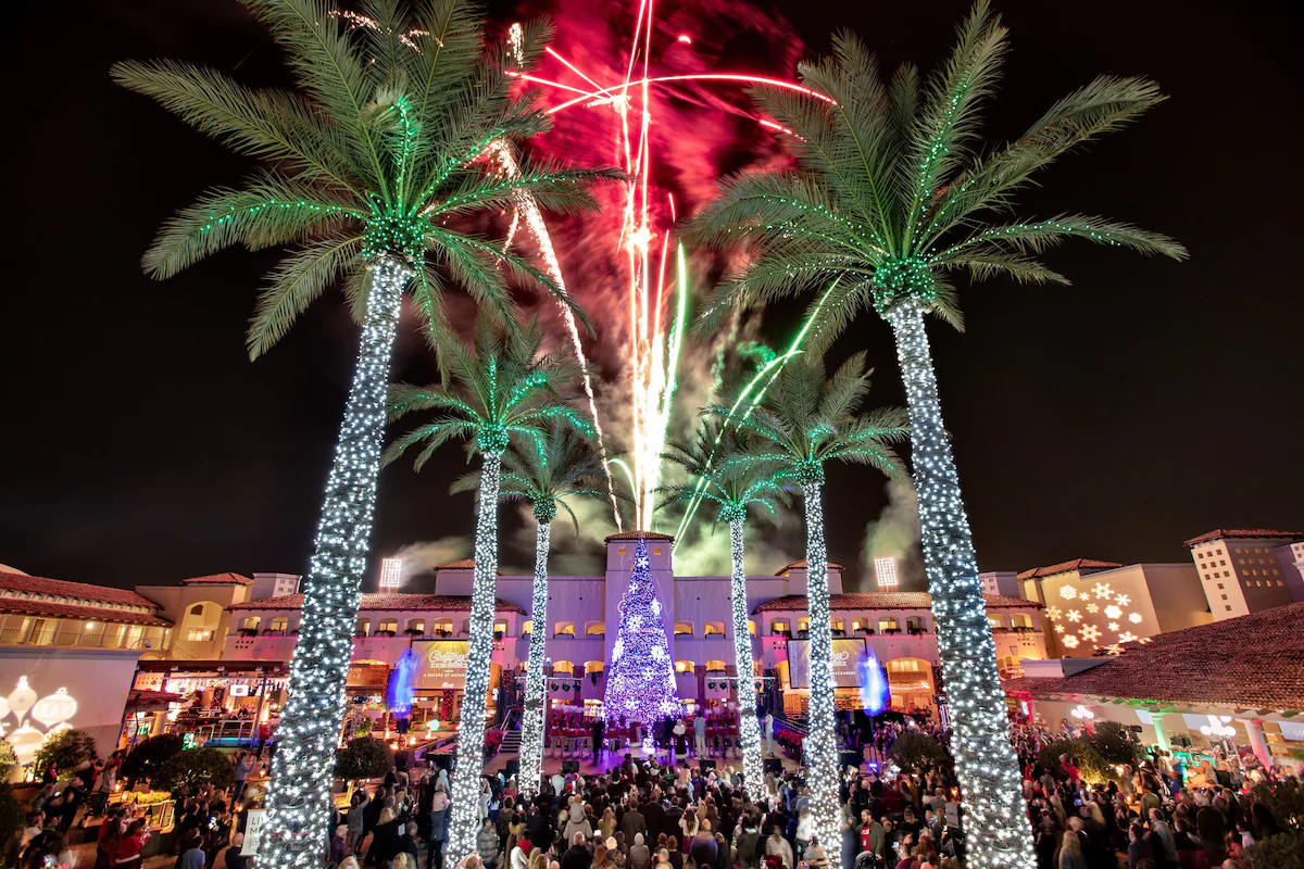 Resort fireworks show