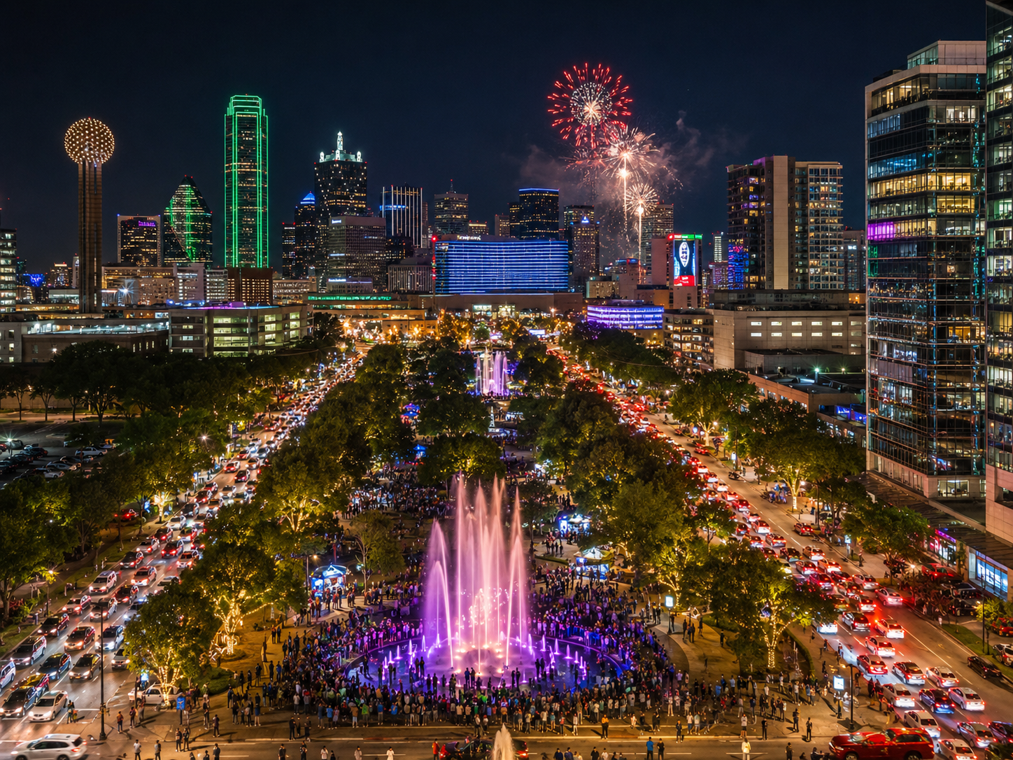 klyde Warren park in downtown