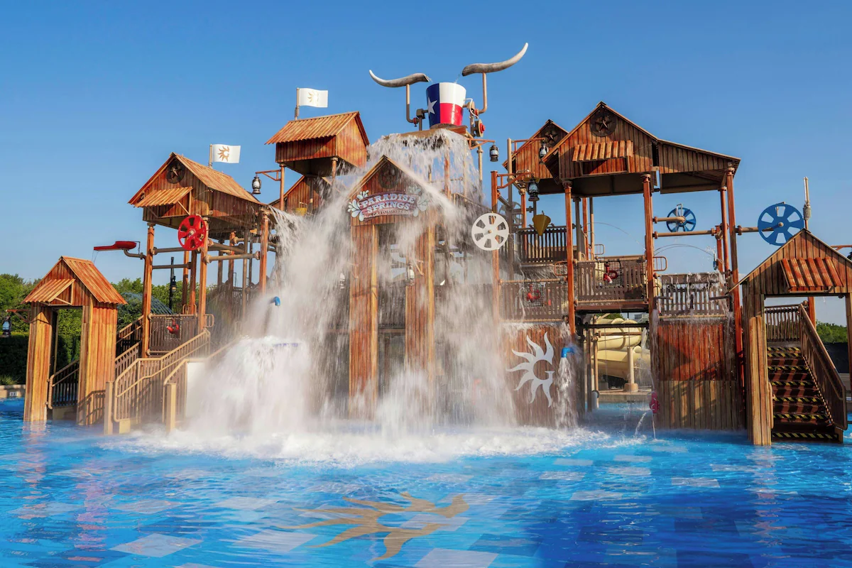 Resort kid's splash area
