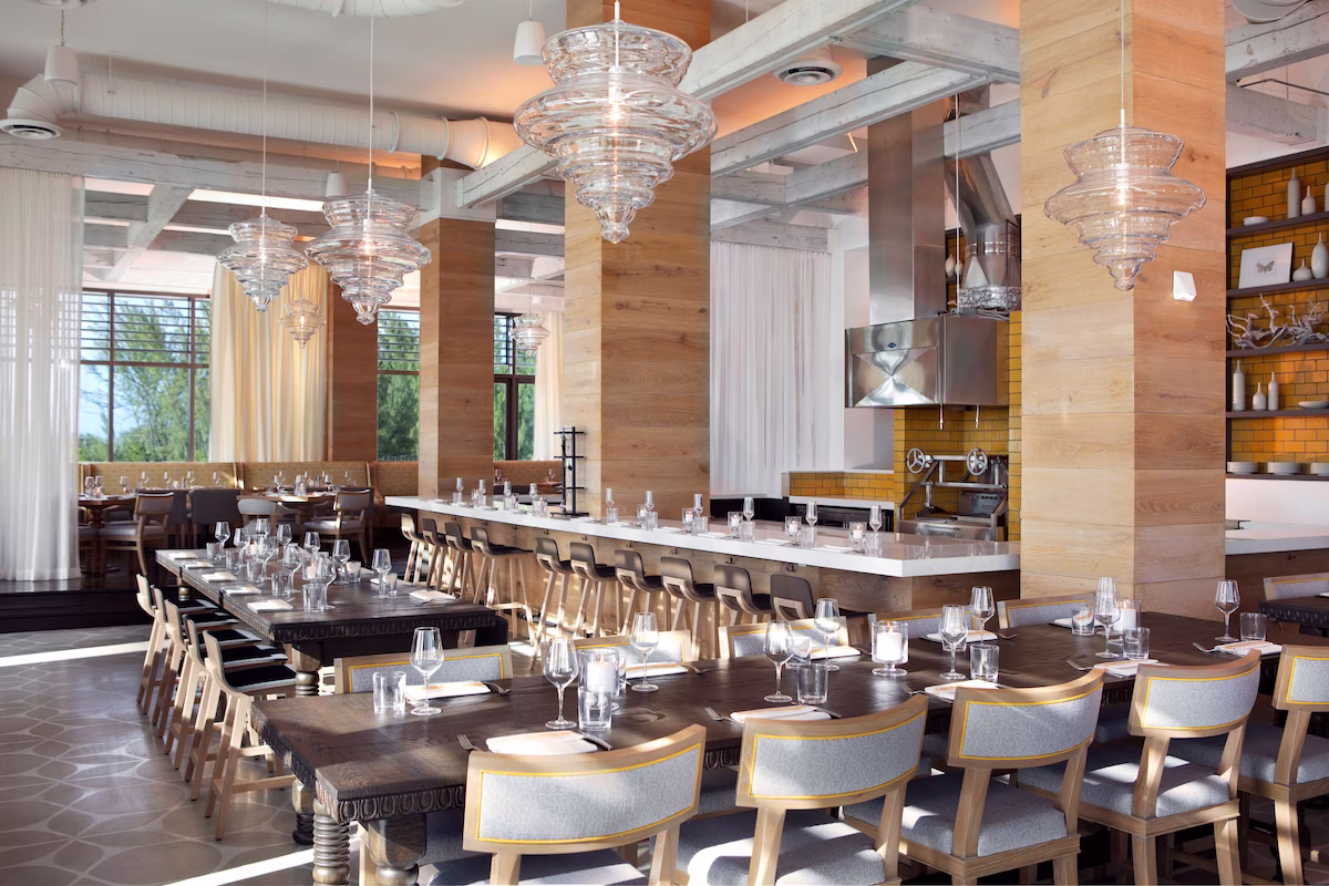 Resort restaurant and bar