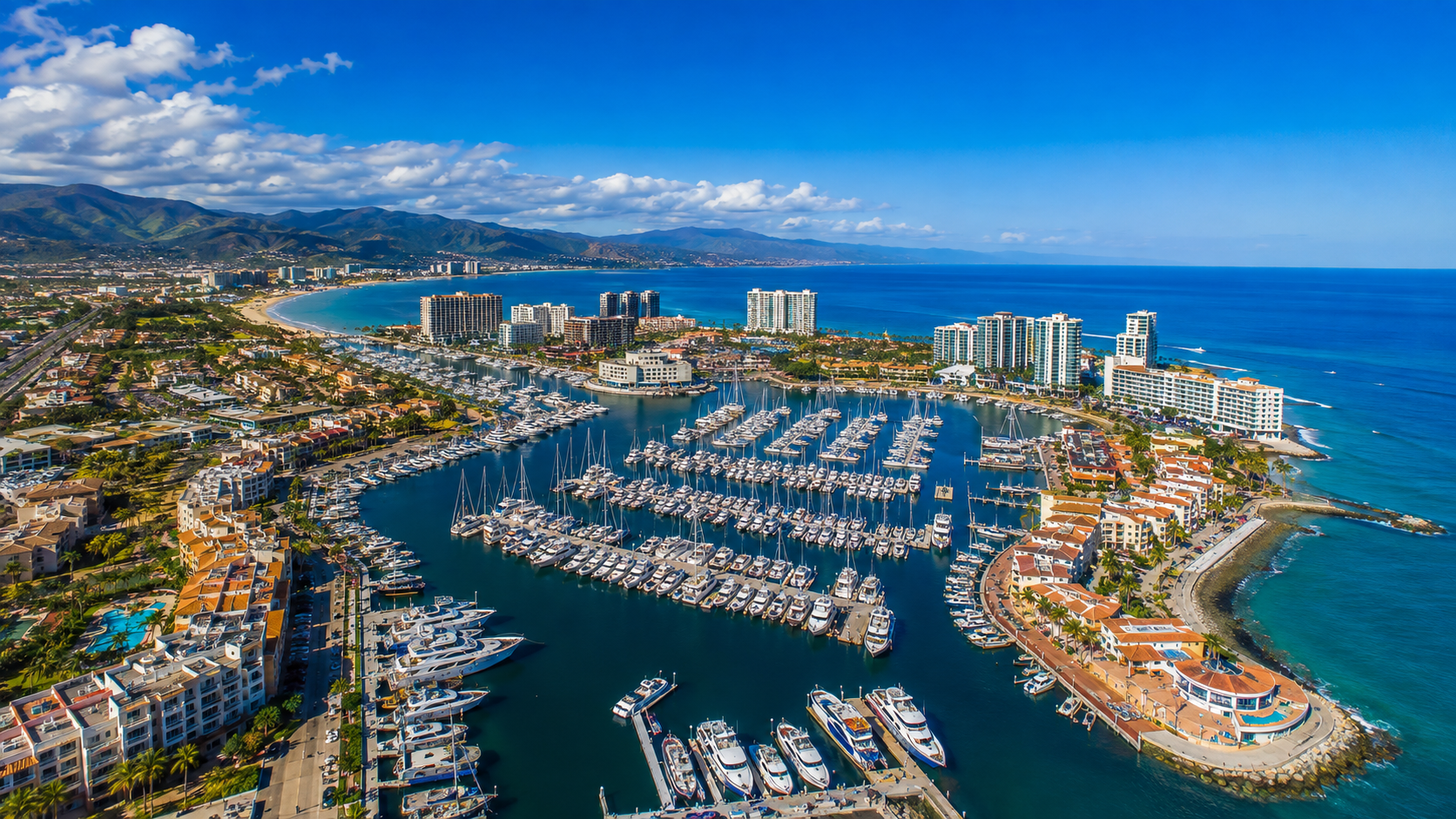 Take a morning stroll through Marina Vallarta