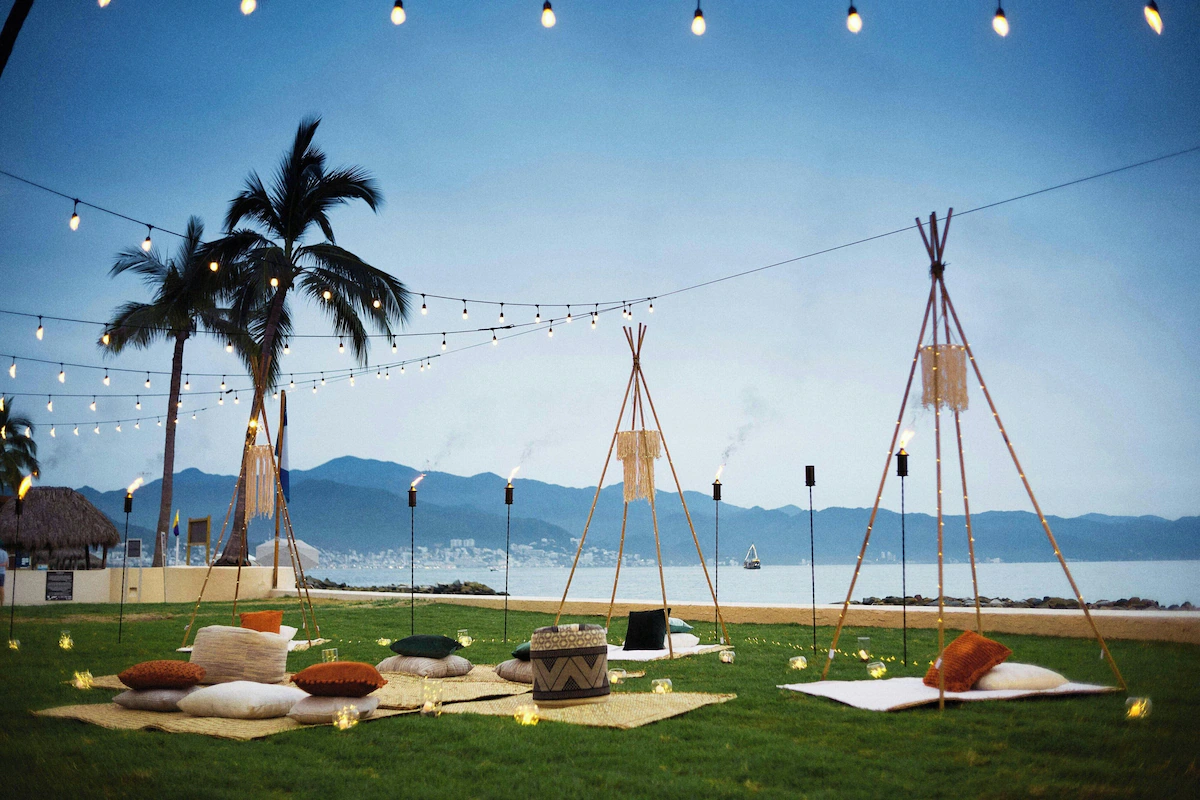 Picnic area at the resort