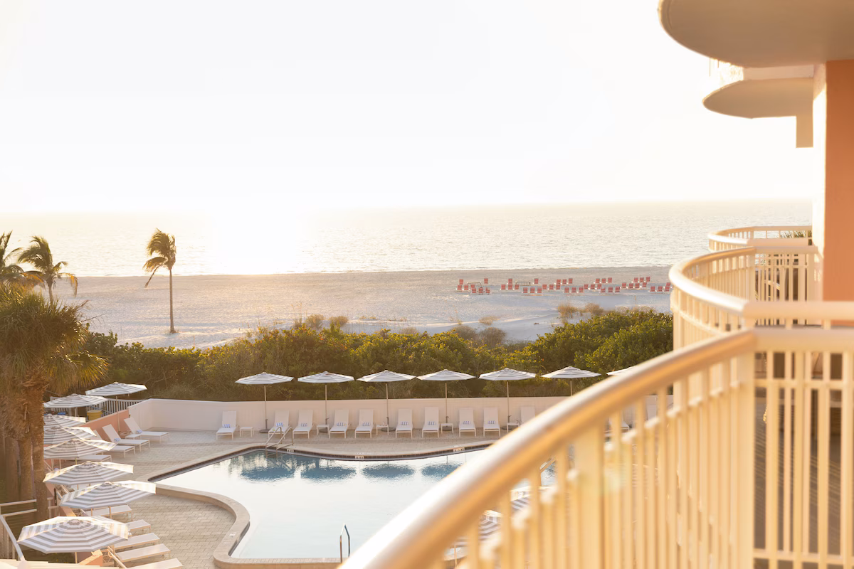 Enjoy sunsets from your balcony
