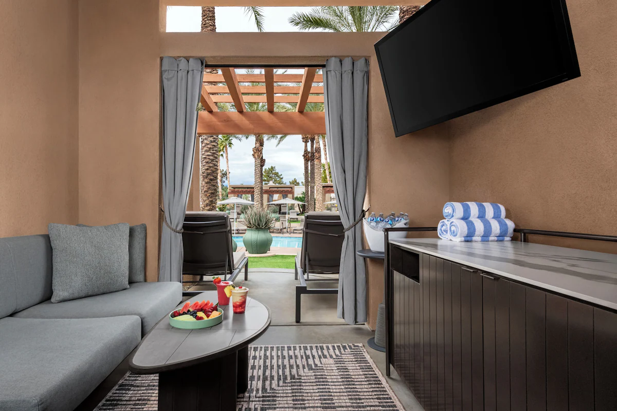 Private pool cabana