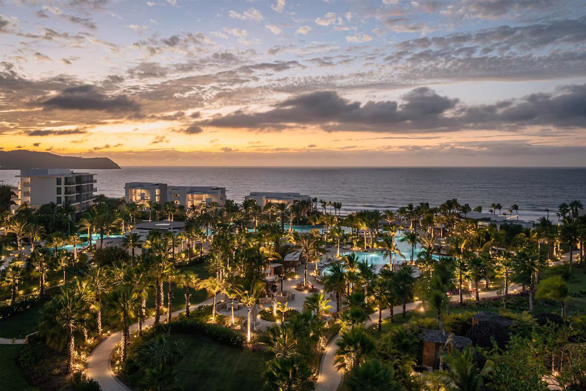 Resort at dusk