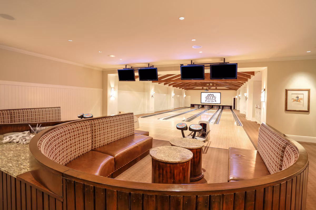 Resort bowling alley