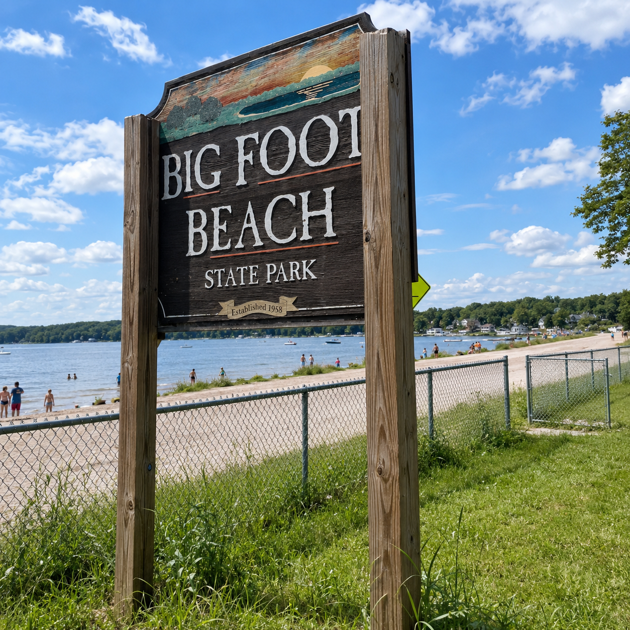 Keep an eye out at Big Foot Beach State Park